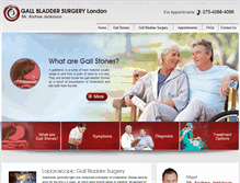 Tablet Screenshot of gallbladdersurgery.co.uk